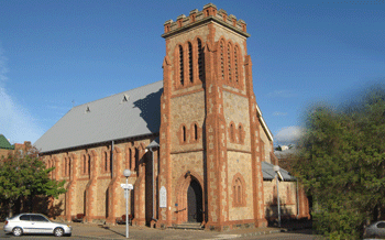 The pair were married in Adelaide, in a church just like this one
