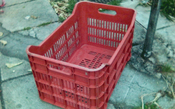 Milk crates are made from high-density, high-value plastics, retailing for approx. $5.50