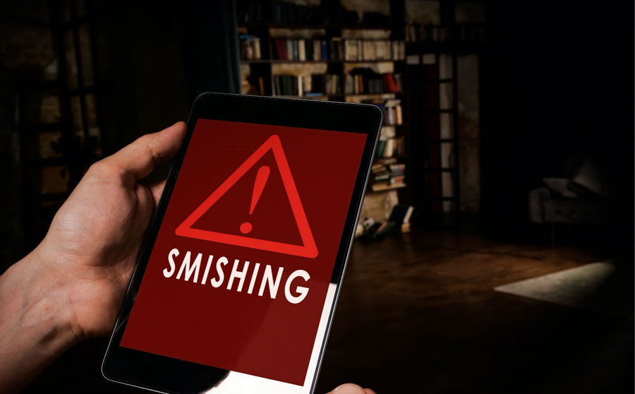 SMS phishing, smishing attacks