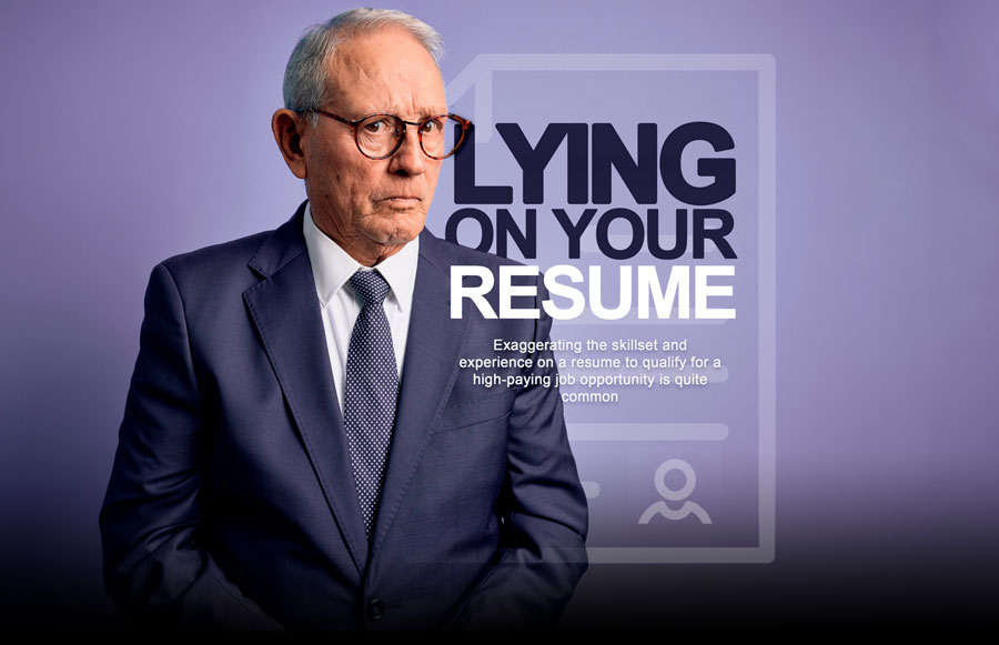 recruitment and selection process, job seekers lie on resume